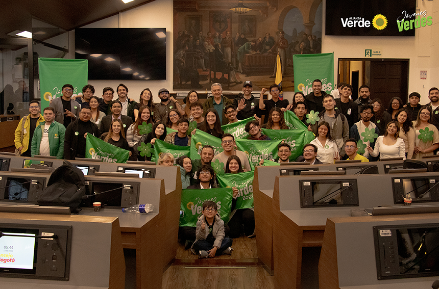 Jóvenes Verdes Bogotá posesionaron sus nuevas coordinaciones locales y distritales