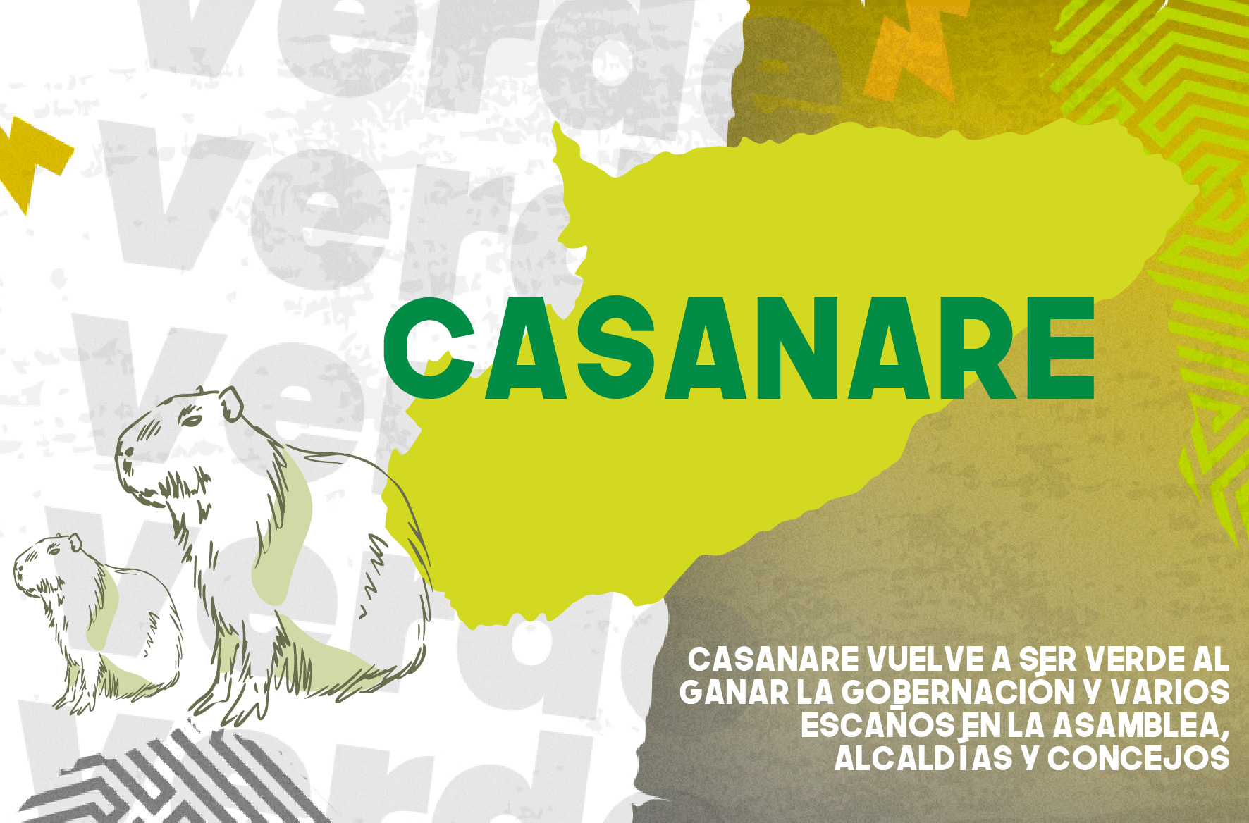 Casanare vuelve a ser Verde al ganar la gobernación y varios escaños en la asamblea, alcaldías y concejos