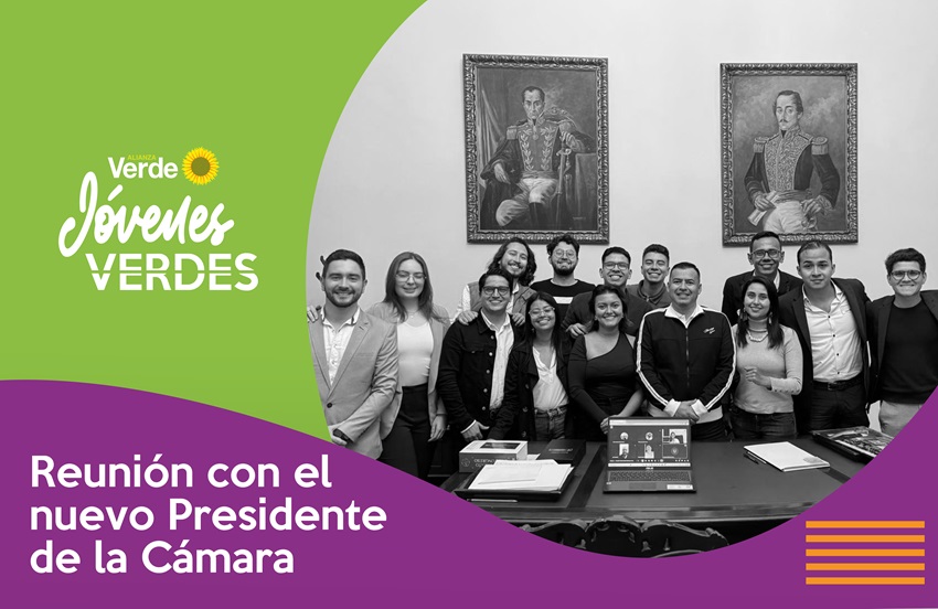 Coordinación Nacional de Jóvenes Verdes se reúnen con el nuevo Presidente de la Cámara de Representantes