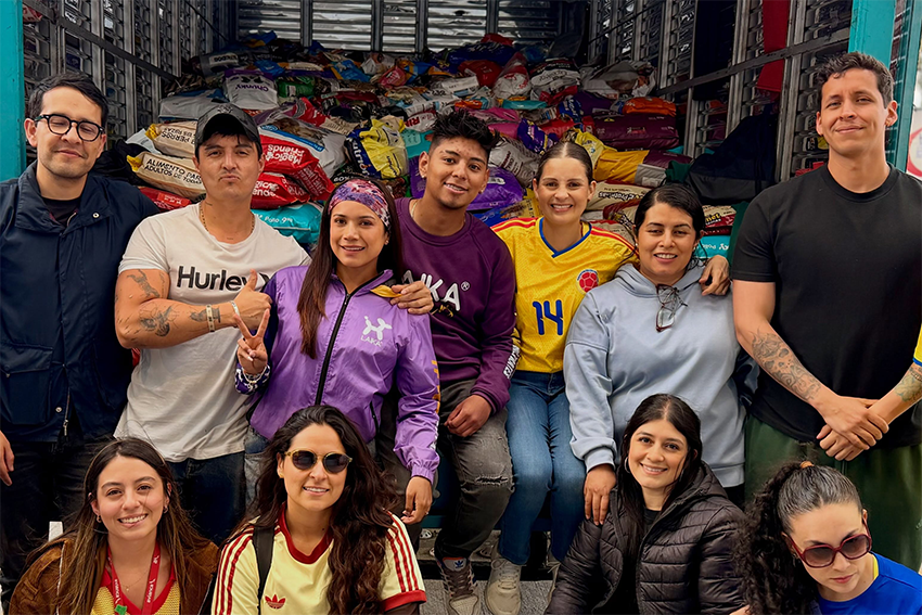 Andrea Padilla lidera campaña solidaria que recaudó $62 millones y 50 toneladas para animales damnificados en Venezuela