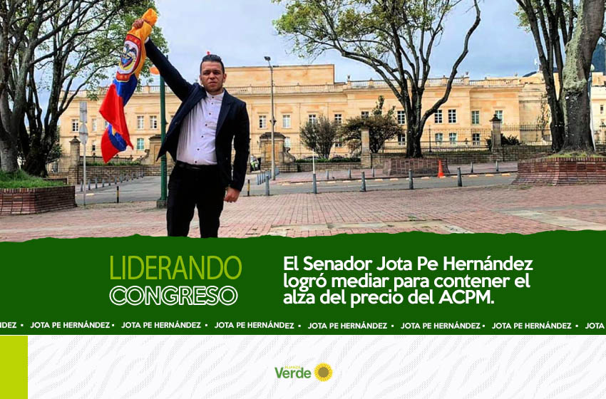 El Senador Jota Pe Hernández logró mediar para contener el alza del precio del ACPM 